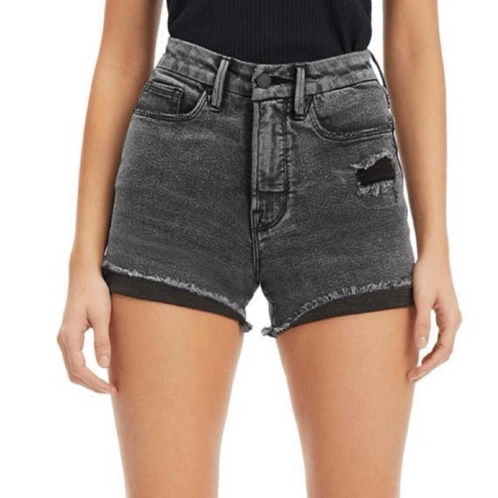 Good American Good Curve High Waist Shorts 10/30